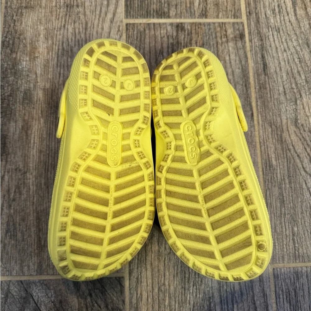 Fur lined kids CROCS size 2